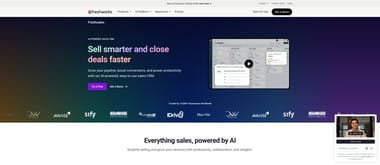 Freshsales CRM with AI-powered lead scoring, pipeline management, and built-in phone and email