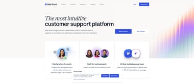 Help Scout inbox with clean email-first support interface and conversation management