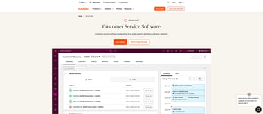 HubSpot Service Hub with ticketing, knowledge base, and customer feedback tools