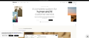 Intercom customer messaging platform with AI chatbot and help center