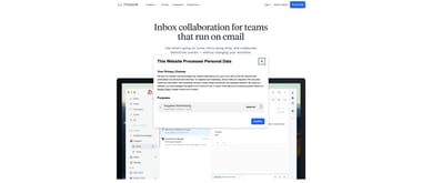 Missive collaborative email app with shared inbox, internal chat, and real-time drafting