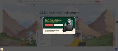 Zoho Desk help desk with AI-powered ticket management and omnichannel support