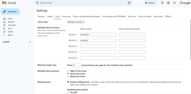 Use multiple inboxes