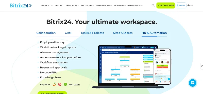 Bitrix24 screenshot