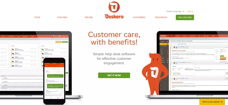 Deskero screenshot