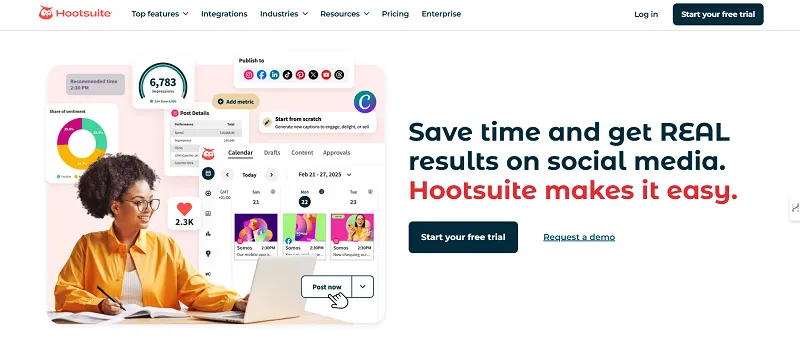 HootSuite screenshot