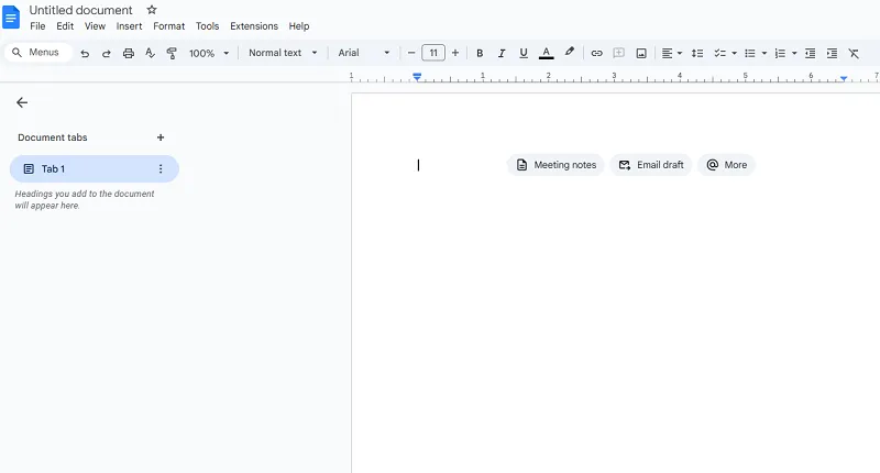 Google Docs document interface screenshot