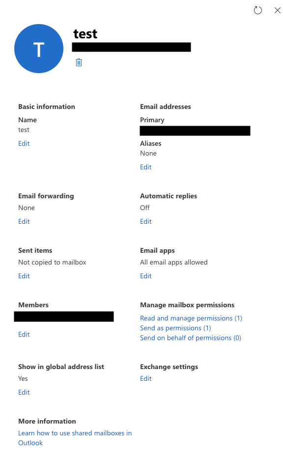 Configuring Full Access, Send As, and Send on Behalf permissions