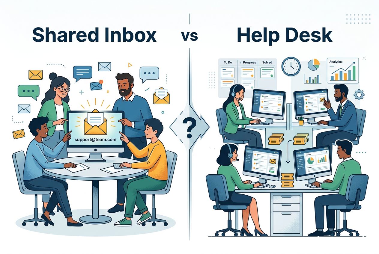 Shared Inbox vs Help Desk: Which Does your Team need?