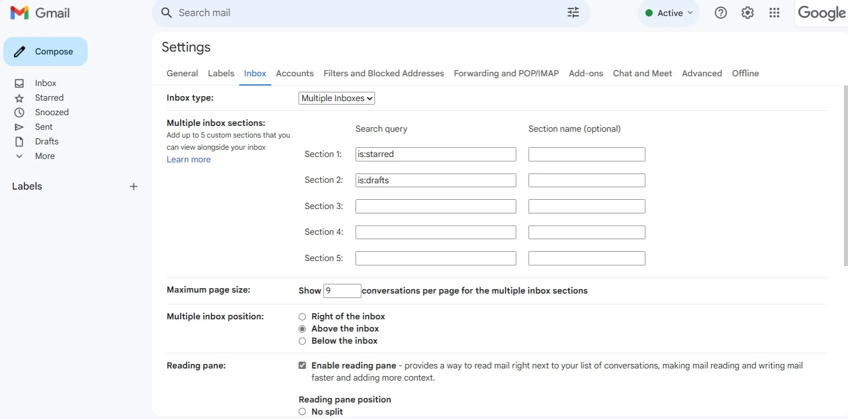 Use multiple inboxes