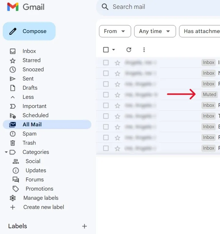 Mute email threads when necessary